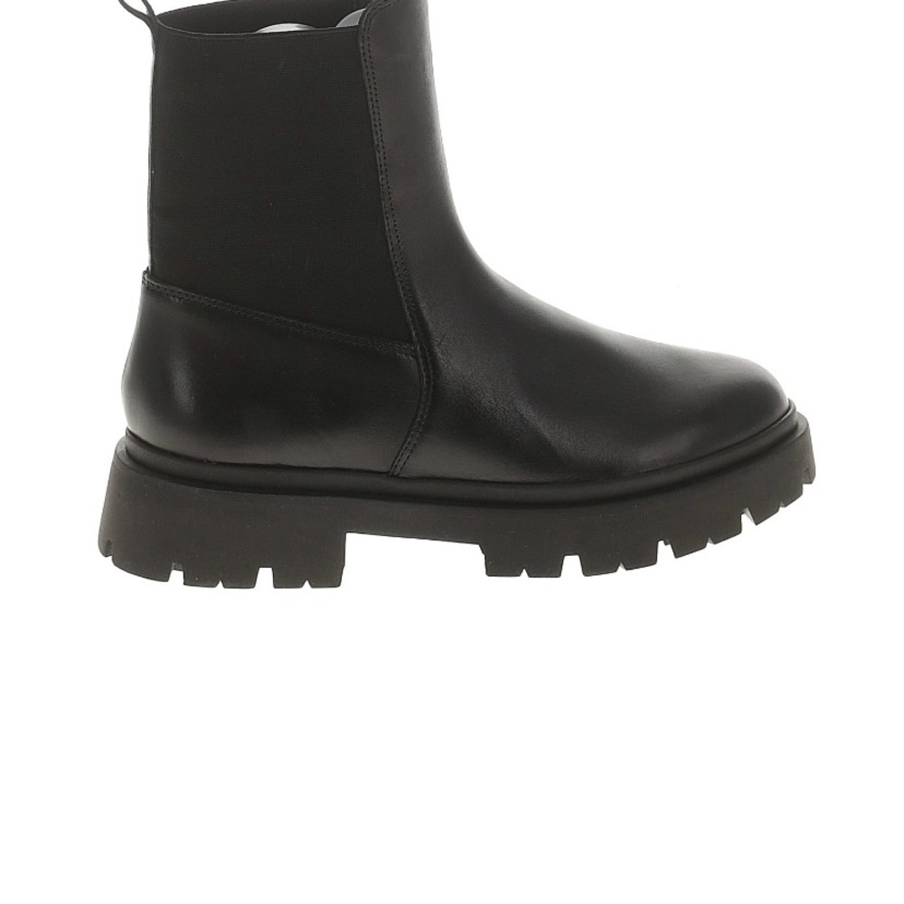 SCHUTZ Black Leather Ankle Boots
